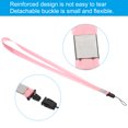 thumbnail image 3 of Uxcell 17" Neck Lanyards 0.6" Width Detachable Strap Lanyard for ID Badge Keys Pink 20 Pack, 3 of 5