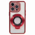 thumbnail image 1 of Funda de TPU con soporte para anillo con decoración de diamantes de imitación a prueba de golpes para iPhone 13 Pro Max - Morado oscuro - 4137929995165 Rojo, 1 of 5