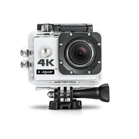 - eJaguar 4K Action Camera Camcorder with FREE Deluxe Dash Cam GoPro Accessories + 16GB MicroSD Card
