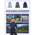 thumbnail image 6 of CAMEL Women's Athletic Jakcet Coats Lightweight Waterproof Fashion Outerwear Jackets Outdoor Casual Sportswear Blue, 6 of 13
