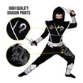 thumbnail image 4 of Morph Boys Silver Dragon Ninja Costume Kids Samurai Warrior Halloween Blue Toddler 3-4 years, 4 of 6