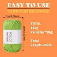 thumbnail image 3 of Unbranded Cotton-Nylon Blended Solid Color Yarn, 3 Skeins, 3 of 5