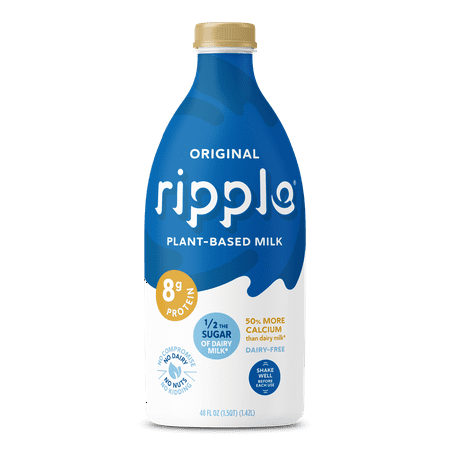 Ripple Original Nutritious Plant-Based Milk, 48 fl oz