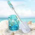 thumbnail image 6 of FONMY Toilet Brush and Holder – Acrylic Bowl Cleaner with Natural Seashell Design, Compact Drip-Proof Set for Bathroom Storage and Deep Cleaning, 6 of 8