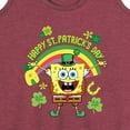 thumbnail image 3 of SpongeBob SquarePants - Spongebob Happy St Patricks Day - Women's Racerback Tank Top, 3 of 6