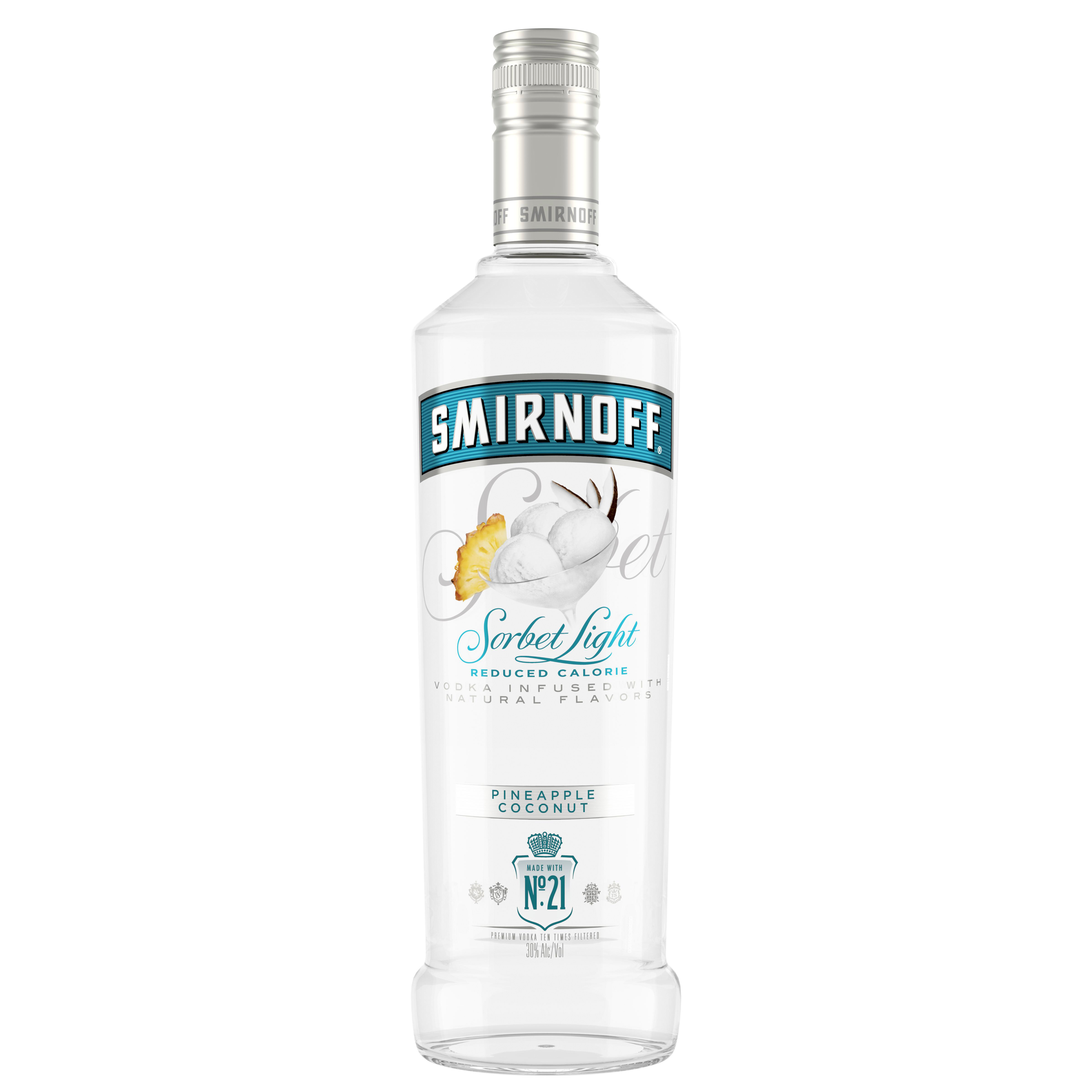 Smirnoff Sorbet Light Pineapple Coconut (Vodka Infused with Natural
