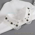 thumbnail image 3 of LoudSung False Collar Detachable Half Shirt Blouse Embroidery Floral Lace Dickey Fake Collar Elegant for Women Girls, 3 of 7