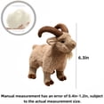 thumbnail image 2 of Lifelike Goat Stuffed Animal Plushie Cute Goat Plush Figure Toys for Girls, Adorable Doll Home Decor, 2 of 5