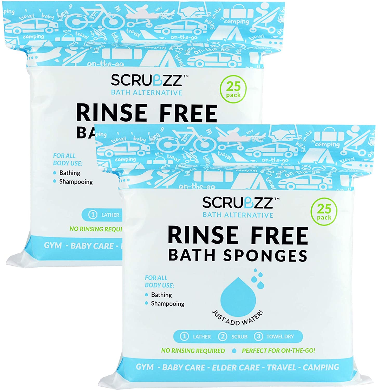 No Shower Bath Wipes