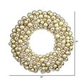 thumbnail image 2 of Vickerman 22" Or Brillant/matte Couronne de Boule, 2 of 2