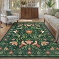thumbnail image 2 of Lahome Decor 5'x7' Boho Bird Area Rugs,Floral Rug for Living Room Machine Washable,Soft Indoor Carpet,Non-Slip Low Pile for Bedroom Dining Room Playroom Office,Green, 2 of 9