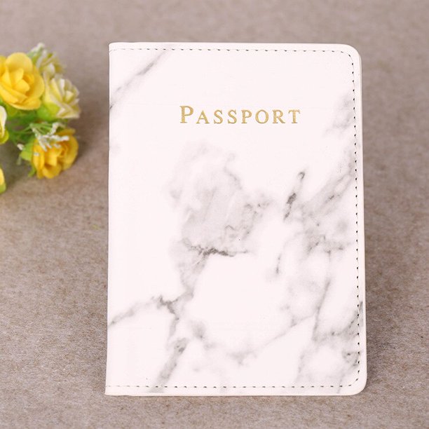 Funda para pasaporte de moda para hombre y mujer, funda para pasaporte de cuero Pu con estilo de mármol, tarjetero de viaje para tarjeta de crédito, cartera, bolsos Tan Jianjun unisex