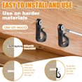 thumbnail image 5 of 20 Pcs Screw in Hooks for Outdoor String Lights, Hanger Screw Hooks for Light Wire Led Light Clips, Patio Wall Hooks Hanging Light for New Year Holiday Party, 5 of 6