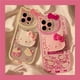 thumbnail image 2 of Sanrio-funda de teléfono Kawaii con soporte de Hello Kitty, carcasa a prueba de golpes con dibujos animados para Iphone 11, 12, 13 Pro Max, Mini, X, Xs, Xr, 7, 8 Plus, Y2k Fivean unisex, 2 of 2