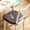 Coffee, variant on 17.7"×17.7" Polyester Chair Cushion with Floral Embroidery & Lace Trim, Non-Slip Seat Pad for Dining Chairs(Purple)