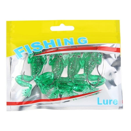 TRINGKY 4Pcs Fishing Lures Soft Frogs Lures Soft Large Feet Swimbaits Lures Swimbaits