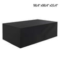 thumbnail image 1 of Large Waterproof Patio Furniture Covers Outdoor Indoor Garden Rattan Table Chair Cube Rain Snow Dust Wind-Proof Anti-UV Black, 1 of 8