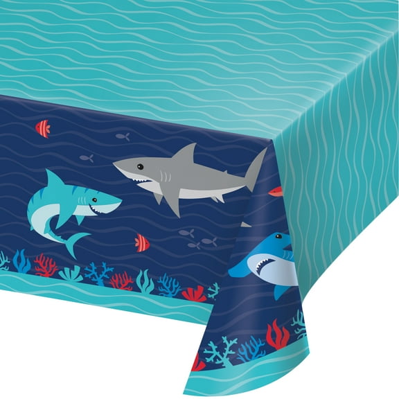 Shark Party Paper Tablecloths 3 Count