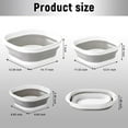 thumbnail image 2 of Mirdinner Collapsible Dish Tub 3 Pack(3/6/10L), Foldable Collapsible Wash Basin, Space-Saving Collapsible Sink Camping, Collapsible Basin for Dishing, Fruit, Beverage Tubs, Camping, 2 of 6