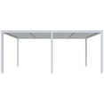 thumbnail image 4 of PURPLE LEAF Outdoor Louvered Pergola 12'x20' Aluminum Gazebo Modern White Patio Metal Pergola with Adjustable Rainproof Hardtop for Garden Lawns Yard, 4 of 9
