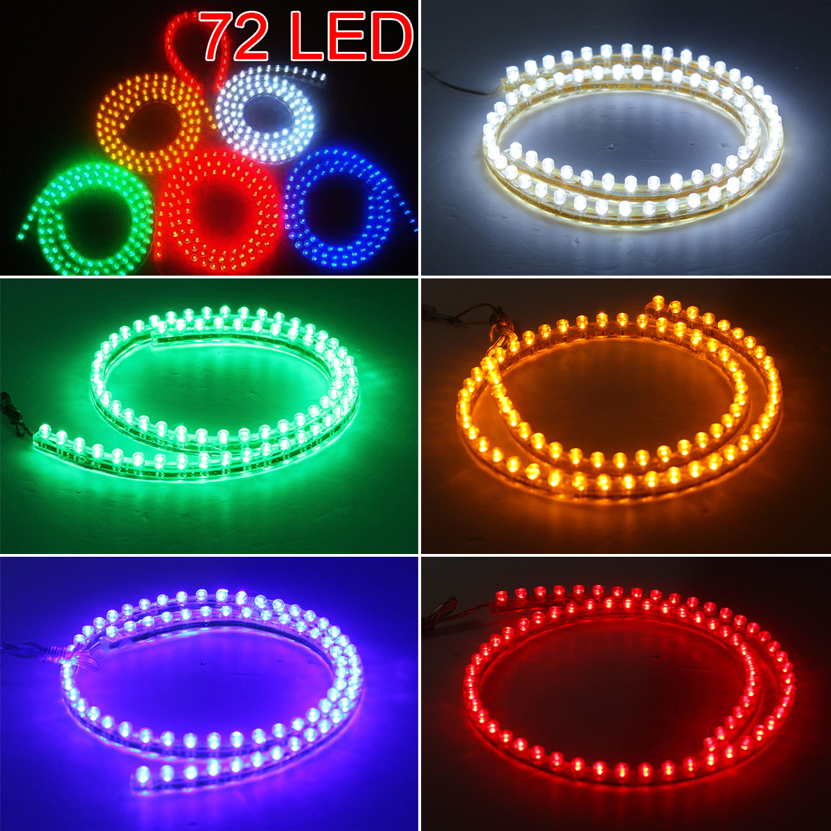 28.4 inch LED Strip Lights,Waterproof Flexible Strip