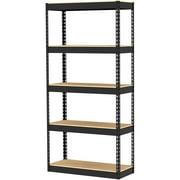 Gorilla Rack 30" x 12" x 60" 5-Shelf L-Beam Unit, Black