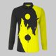 thumbnail image 3 of Camisas De Vestir Para Hombre Azul Blusa de hombre TopsO Neck Party camiseta elegante (Yellow, XXL), 3 of 5
