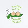 thumbnail image 2 of CafePress - TWO GIFTS FROM GOD Body Suit - Baby Light Bodysuit, Size Newborn - 24 Months, 2 of 4
