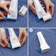 thumbnail image 3 of Exprimidor de pasta de dientes, 3 clips de tubo de pasta de dientes, dispensador de pasta de dientes multiusos, dispensador de pasta de dientes giratorio en soporte para baño (rojo/azul/verde) oso de fresa Electrónica, 3 of 5