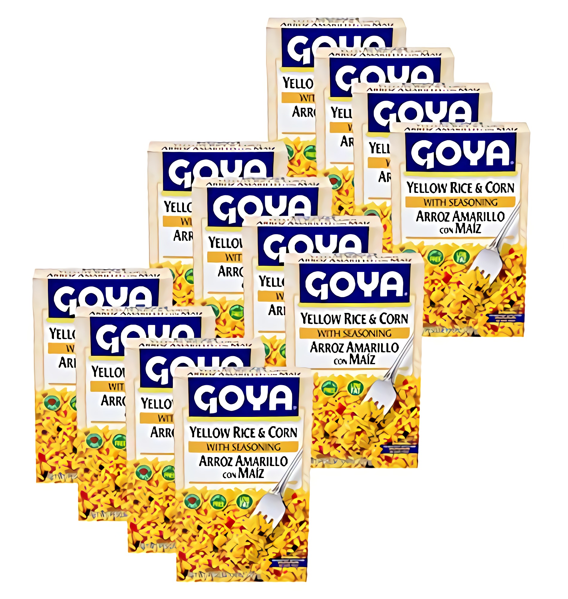 Goya Yellow Rice and Corn, 7 Ounce 12 Count