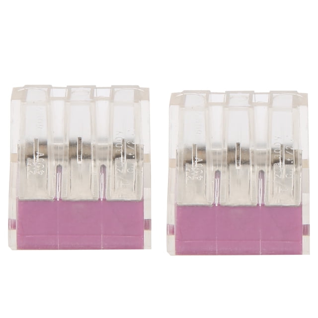 Wiring 100Pcs Push Wire Wiring Connector Quick Connection Terminal Block Soft Hard Line Universal