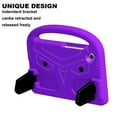 thumbnail image 2 of Portable Heavy Duty Kids Case for Samsung Galaxy Tab A9 8.7" 2023, EVA Shockproof Armor Military Grade Lens Protection Case with Kids Friendly Handle Foldable Stand Bracket Case, Purple, 2 of 10