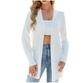 thumbnail image 3 of Bovxnpu Womens Cardigans Sweater Jacket, Lightweight Open Front Loose Cover Up Long Casual Beach Outfits with Pockets, Women's Spring Fashion New Casual Long-Sleeved Sweater Cardigan Coat L, 3 of 8