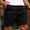 Black, variant on Gspmoly Mens Shorts, Men'S Summer Solid Color Workwear Shorts with Zippered Pockets and Cropped Pants Gym Shorts Savings Brown S