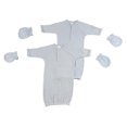 thumbnail image 1 of Preemie Boys Gowns and MIttens, 1 of 3