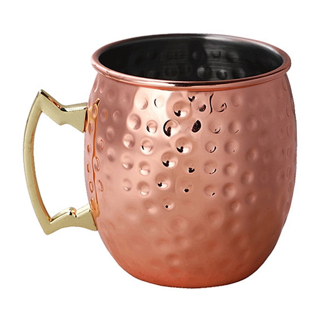 BR Taza de mula de Moscú chapada en cobre de 550ml, taza de cerveza, taza de café, tazas chapadas en cobre, vajilla para Bar de cocina