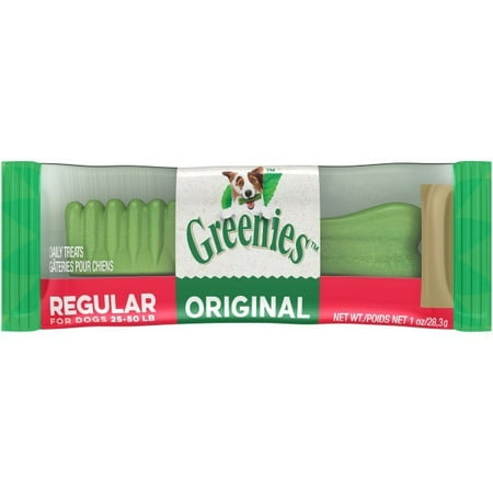 Greenies Original Regular Dental Dog Treats, 1.13 Lb, 18 Ct