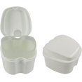 thumbnail image 1 of Dent Art Denture Boxes, Retainer Box Orthodontic Mouth Guard Dental Storage Container/Teeth Storage Box in White Color (2), 1 of 8