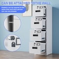 thumbnail image 6 of Gangmei 4 Drawer Vertical File Cabinet Metal Office Files Storage Cabinet, 6 of 9