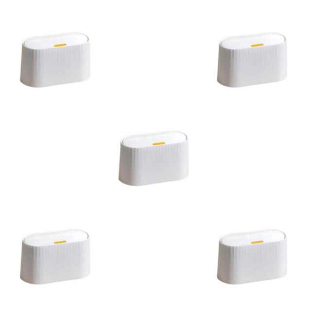 Maytalsory Practical And Convenient Countertop Bathroom Waste Bin For Easy Disposal Multi-purpose Ergonomic white 5Set