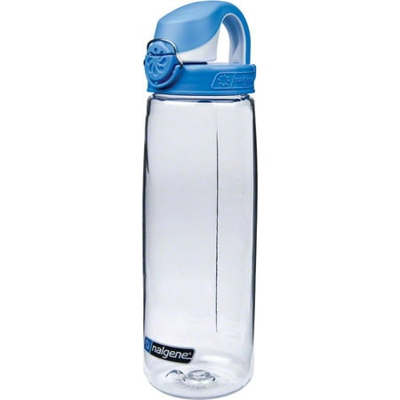 - Nalgene Tritan OTF Water Bottle: 24oz, Clear with Blue Cap