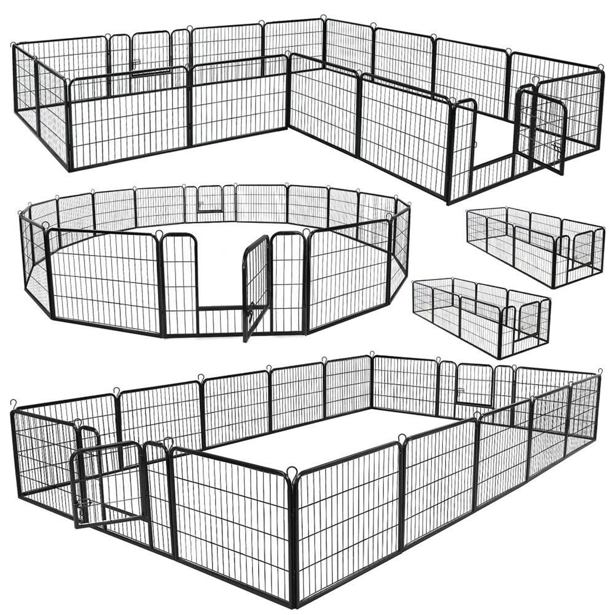 Dog Pen Dog Playpen Extra Large Indoor Outdoor Dog Fence Heavy Duty 8/