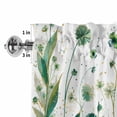 thumbnail image 5 of Kitchen Valances for Window, Saint Patrick's Day Flower Leaf Light Filtering Rod Pocket Valance Curtain, Rustic Green Plant Short Curtains Window Topper for Bedroom Bathroom Living Room 42x12in, 5 of 9