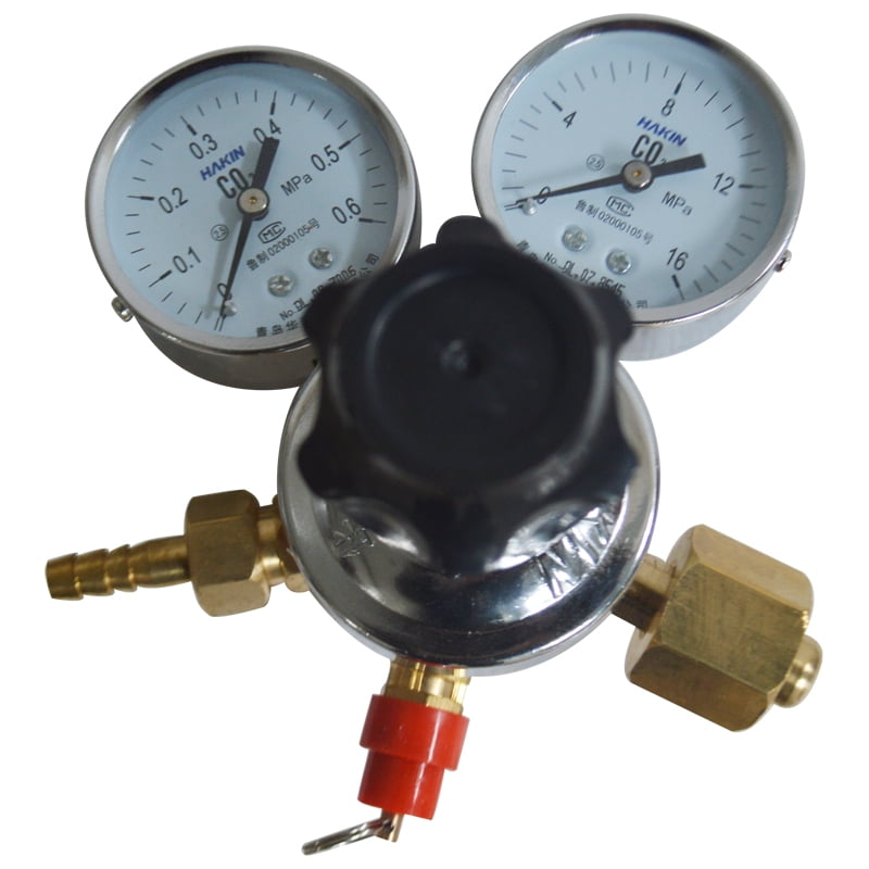 TECHTONGDA CO2 Gas Bottle Regulator Welding Pressure Reducer Double