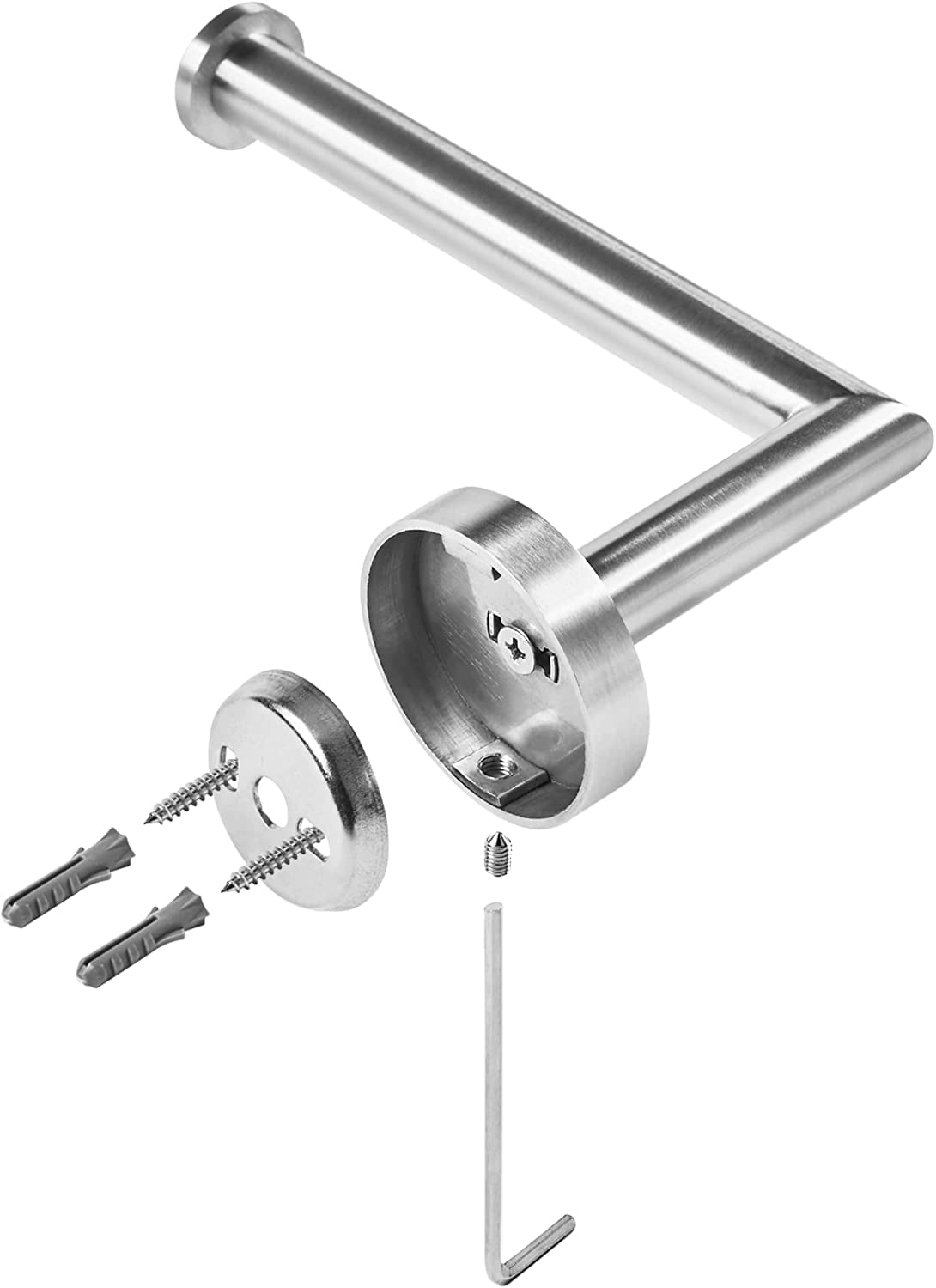 HITSLAM Toilet Paper Holder Wall Mount,Brushed Nickel Toilet Paper Roll Holder for Bathroom