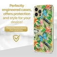 thumbnail image 2 of Case Yard iPhone-12/12-Pro Case Clear Soft & Flexible TPU Ultra Low Profile Slim Fit Thin Shockproof Transparent Bumper Protective Cover Drop Protective Cell Phone Cases (Flower Butterfly), 2 of 8