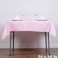 thumbnail image 3 of BalsaCircle 6 Pieces 54" x 54" Pink Square Polyester Tablecloths Table Cover Linens, 3 of 7