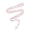 thumbnail image 2 of Catholic Heart Rosary Necklaces Mary Blessing Rosary Prayer Necklaces Cross Pendant Religious Jewelry for Women Girl, 2 of 4