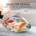 thumbnail image 4 of Yayeee Pillowcase King Size Set of 2 Satin Wrinkle Resistant Pillow Case, Orange Leaves, 4 of 7