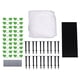 thumbnail image 1 of Kit de túnel de cultivo de aros para invernadero, fibra de vidrio de polietileno, marco de soporte para aros de jardín, suministros de jardinería para camas elevadas, cubierta de hileras., 1 of 14